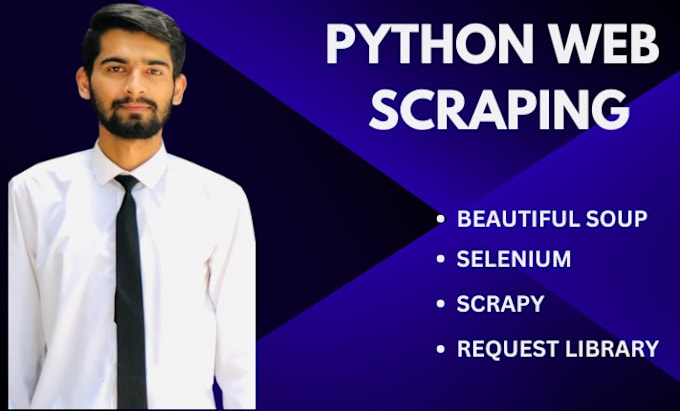 Gig Preview - Do web scraping, python web scraping, data extraction