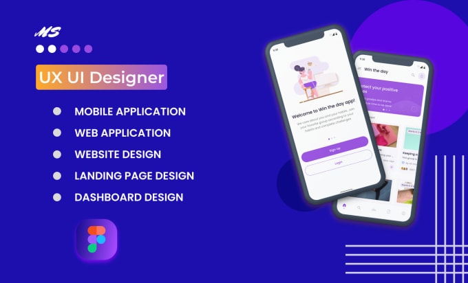 Bestseller - design UX UI design for mobile app, web app or landing page