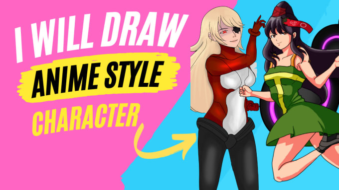 Gig Preview - Draw your character in anime style