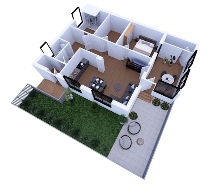 Gig Preview - Design architectural 3d floor plan