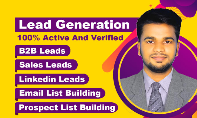 Gig Preview - Build b2b targeted lead generation prospect email list to increase your sales