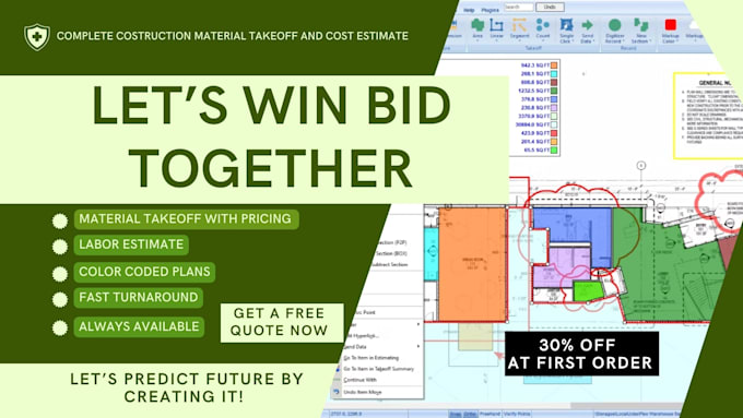 Gig Preview - Do complete gc estimates with mep including labor costs