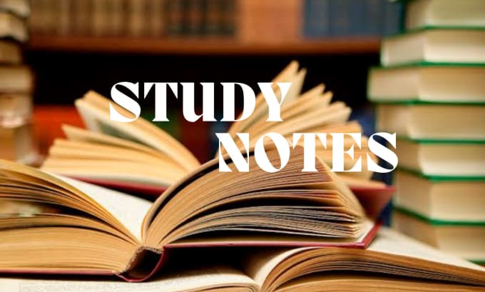 Gig Preview - Prepare summarized study notes from text book