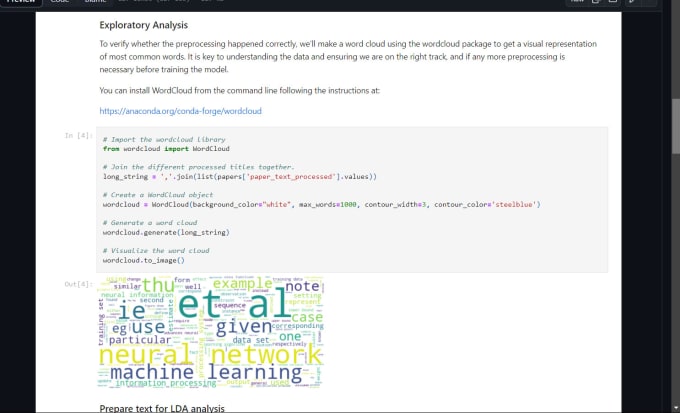 Gig Preview - Coding, data analytics, ai development, photography, nlp etc