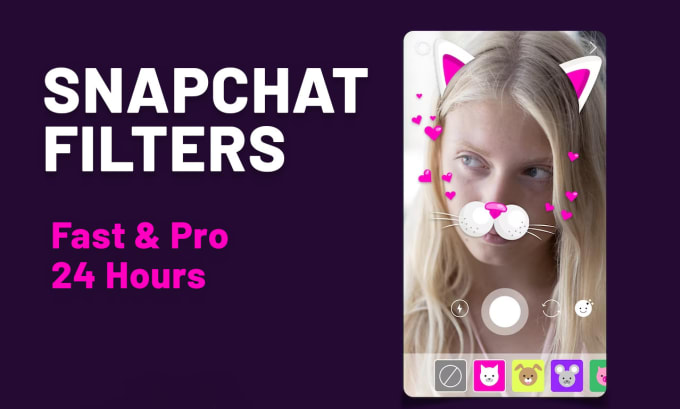 Gig Preview - Create snapchat filters with snap studio