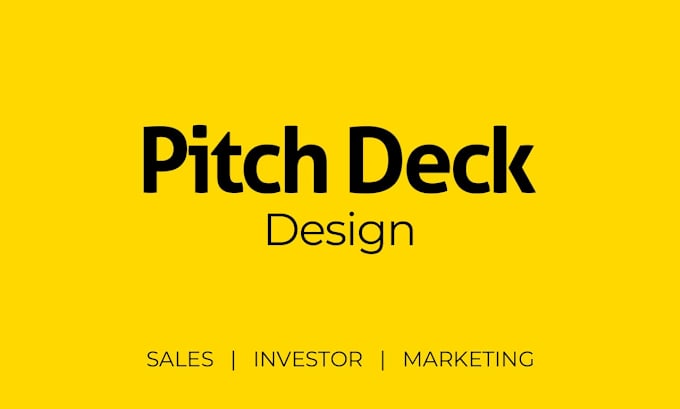 Gig Preview - Design business sales pitch deck, powerpoint presentation, PPT slides, marketing