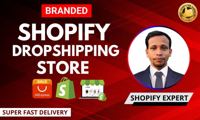 Gig Preview - Create shopify dropshipping store, shopify dropshipping website