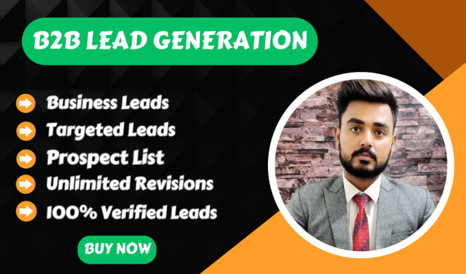 Gig Preview - Do b2b lead generation, business leads and email list building