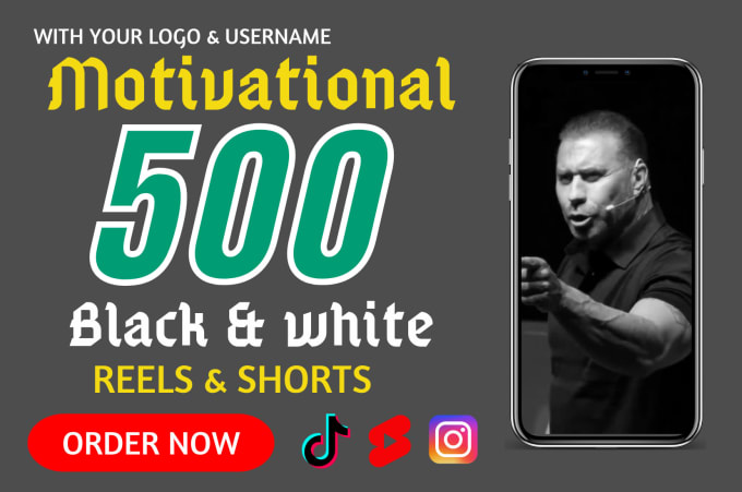 Gig Preview - Create 500 viral motivational youtube shorts videos and tiktok, instagram