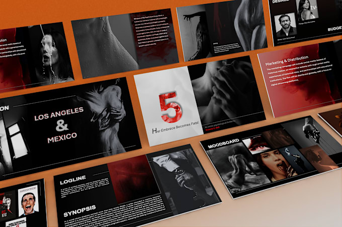 Bestseller - design film pitch deck powerpoint presentation and movie pitch deck