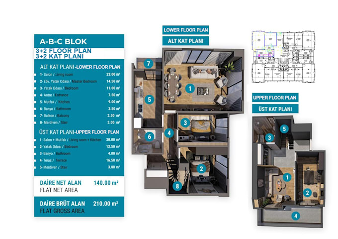 Gig Preview - Convert 2d to 3d floor plan in 8 to 12 hours