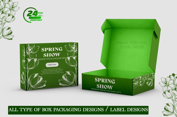 Gig Preview - Design packaging dieline for product box, mailer box, subscription,shipping box