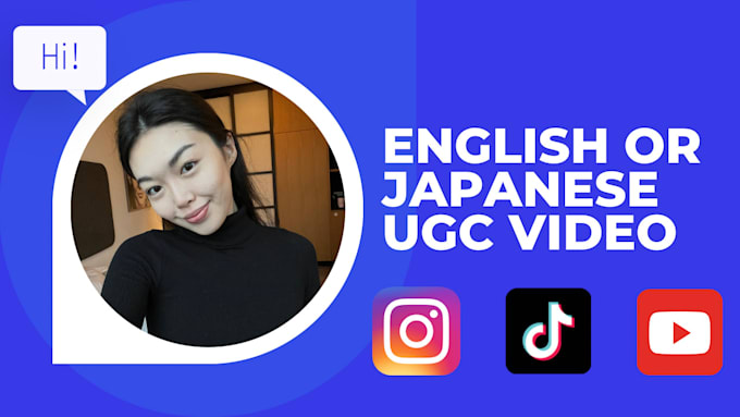 Gig Preview - Make an authentic ugc video in japanese or english