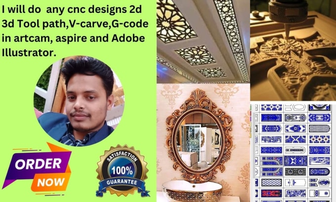 Bestseller - do any cnc designs in art cam, aspire and adobe illustrator