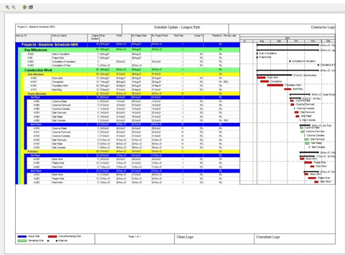 Gig Preview - Be professional primavera expert for project planning and scheduling