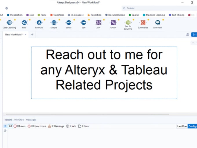 Gig Preview - Develop an optimized alteryx workflow