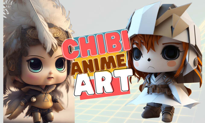 Gig Preview - Create cute anime chibi art, twitch emotes, vtuber, avatar with midjourney ai