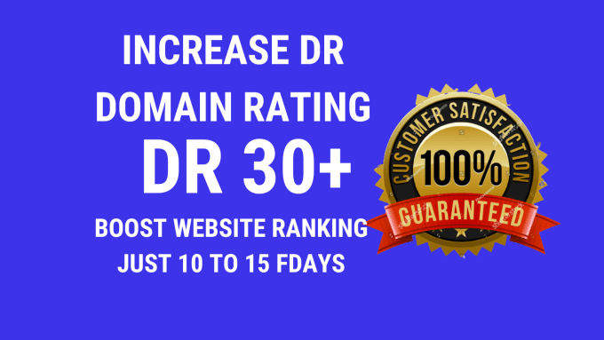 Gig Preview - Increase ahrefs domain rating, increase dr 30 plus permanent