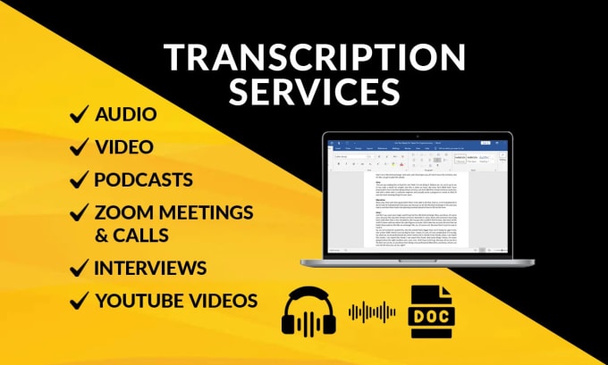 Gig Preview - Expertly transcribe audio or video to text in 24 hrs