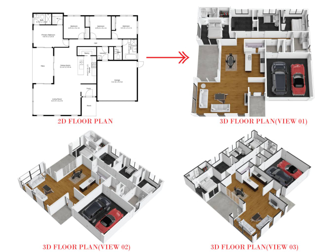 Gig Preview - Draw floorplan from blueprints or old plans