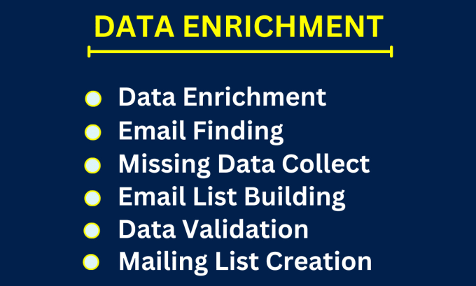 Gig Preview - Do data enrichment and email finding