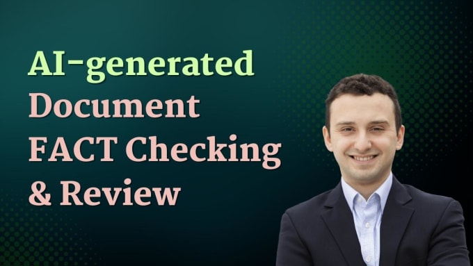 Gig Preview - Review and factcheck your ai and chatgpt generated content