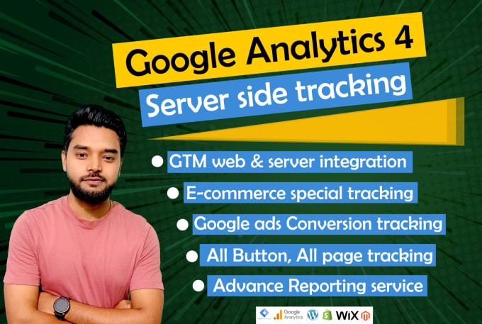 Gig Preview - Setup ga4 server side tracking and ga4 ecommerce server side tracking