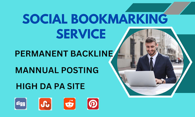 Gig Preview - Do social bookmarking manually on high quality site