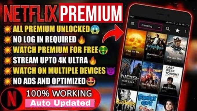 Gig Preview - Give you netflix premium andriod application