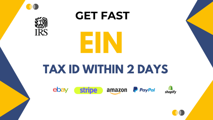 Gig Preview - Get your ein tax id within 2 days from irs fast