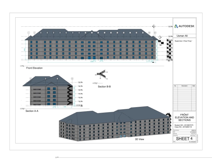 Gig Preview - Professional architectural and structural plans with autocad, prota, etabs