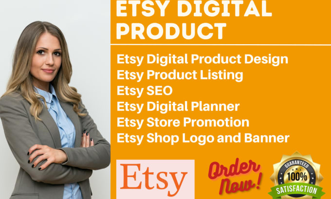 Gig Preview - Setup etsy digital planner,digital product,etsy shop,etsy seo,print on demand