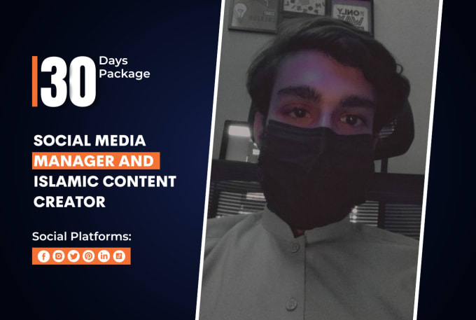 Gig Preview - Be your social media manager and islamic content creator