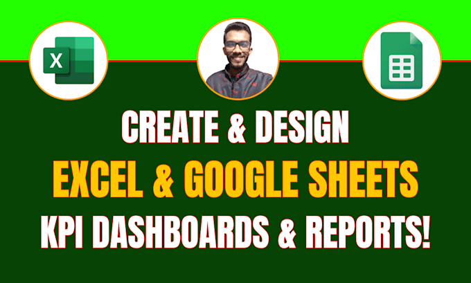 Gig Preview - Create automated excel and google sheets KPI dashboards and reports