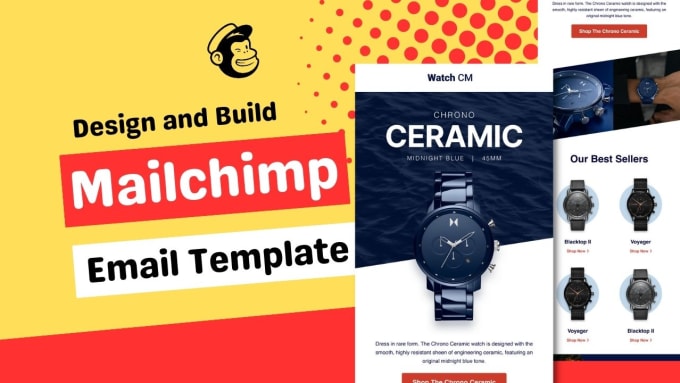 Gig Preview - Mailchimp, klaviyo email template design