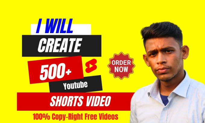 Gig Preview - Create 500 youtube shorts video, bulk viral shorts video, motivational shorts