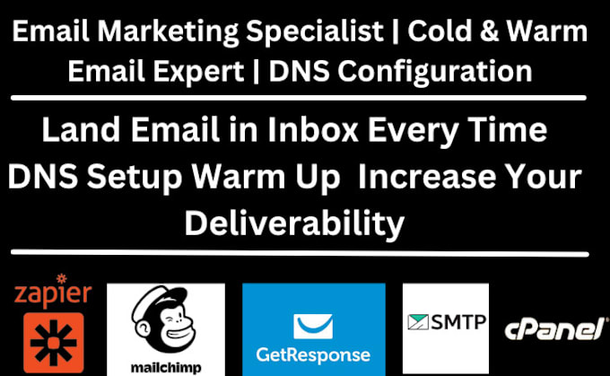 Gig Preview - Be email marketing specialist  cold and warm email expert  dns configuration