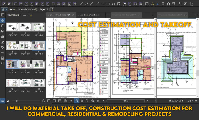 Gig Preview - Do material takeoff and construction cost estimation