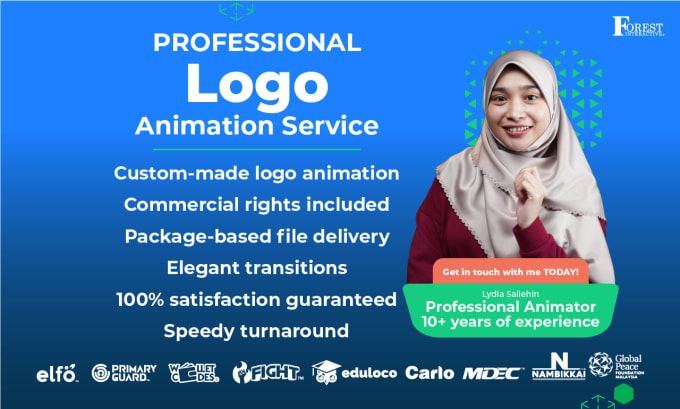 Gig Preview - Animate your logo for a captivating brand impression