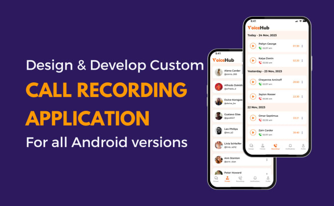 Gig Preview - Design and develop automatic call recording app