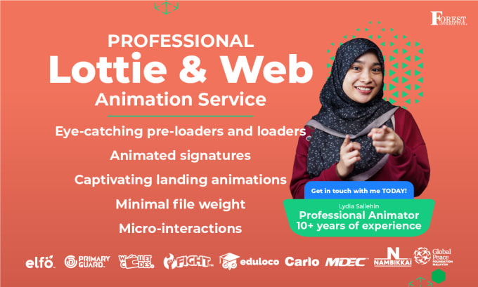 Gig Preview - Create captivating lottie and web animations for your brand