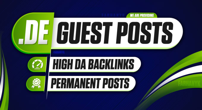 Gig Preview - Powerful german guest posts with da50 backlinks for SEO boost