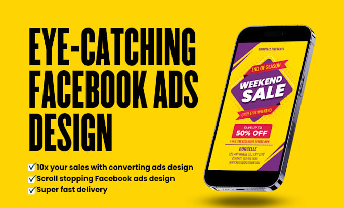 Gig Preview - Create unique and highly effective facebook ad design