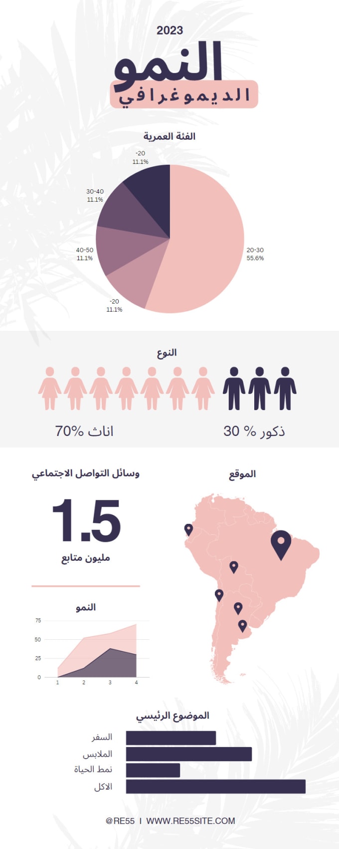 Gig Preview - Create arabic, english or french unique infographic