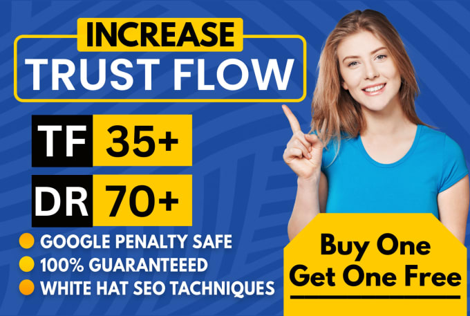 Gig Preview - Increase trust flow of majestic URL, increase tf and domain rating DR