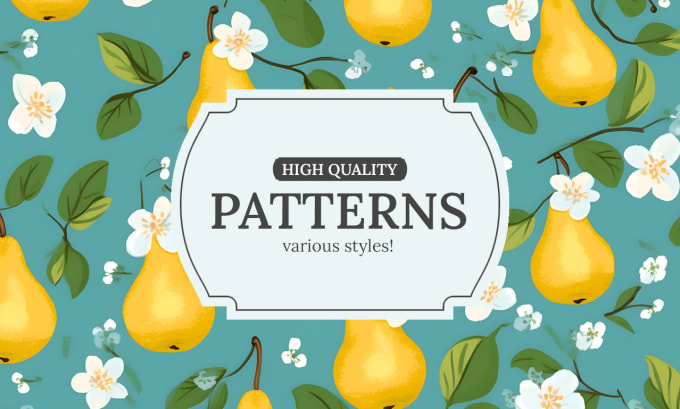 Gig Preview - Design unique seamless pattern for print, fabric or textile