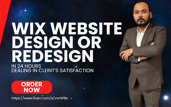 Gig Preview - Redesign and design wix website in 24 hours