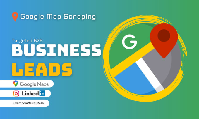 Gig Preview - Scrap google map leads for business and lead generation