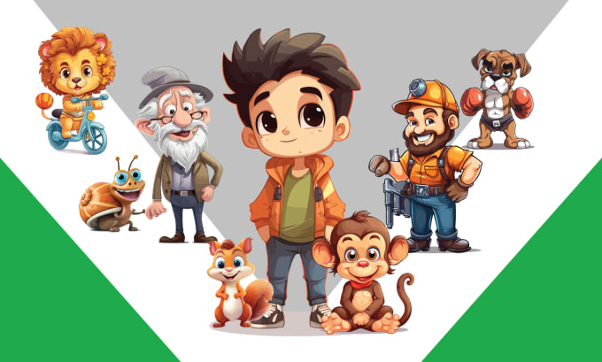 Gig Preview - Design custom cartoon mascot, animal cartoon stickers, handyman and mascot logo