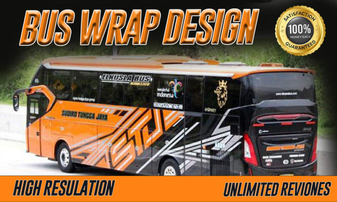 Gig Preview - Do unique bus wrap , food truck wrap for you